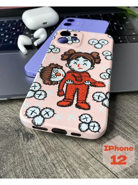 LUXO Чехол на iphone 12 силиконовый с рисунком