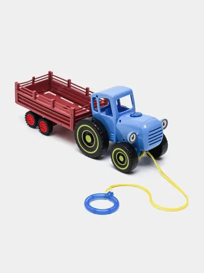 Музыкальная игрушка машинка синий трактор