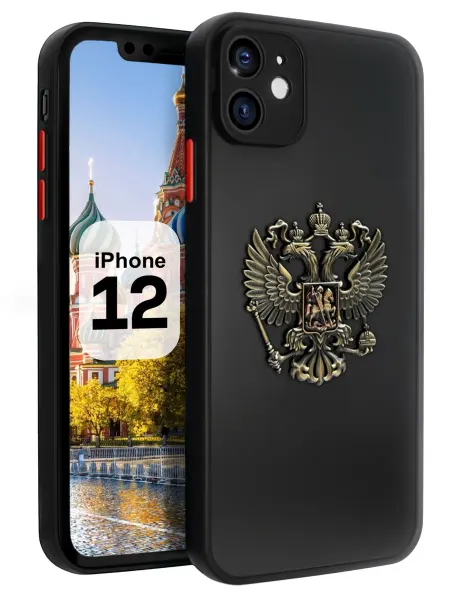 Monel Чехол на iPhone 12 противоударный с гербом
