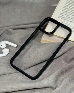 Чехол iPhone 12 Pro / Чехол iPhone 12 прозрачный с Зеленой рамкой