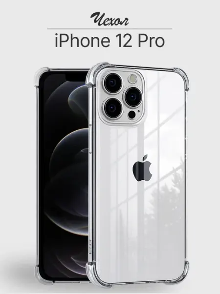 Мобимания Чехол iPhone 12 Pro прозрачный противоударный