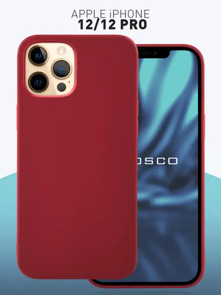 Rosco Тонкий чехол на iPhone 12, 12 Pro винный