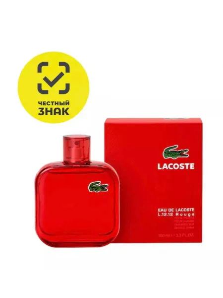 Туалетная вода 100 мл Туалетная вода мужская Lacoste L.12.12 Rouge 100 мл