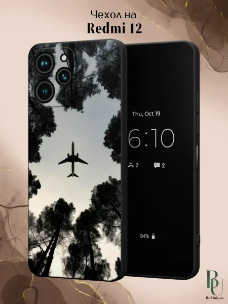 Be Unique Чехол на Redmi 12 Самолет