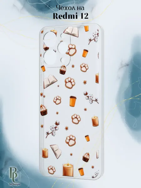 Be Unique Чехол на Redmi 12 с зимним принтом