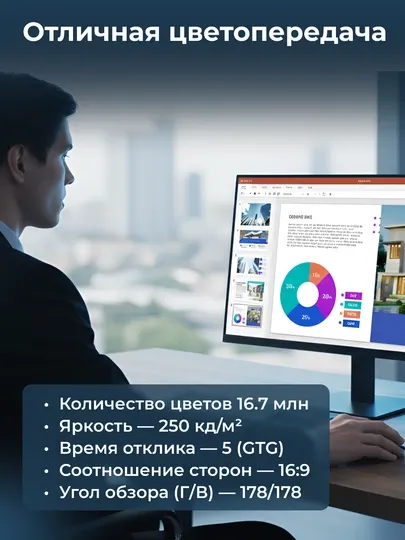 Монитор Samsung Essential S3 24", 27", IPS, 120Гц, Full HD, LS24F320GAIXCI_UZ