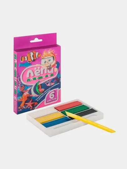 Пластилин для детей Globus Лёпа, 6 цветов, 120 г