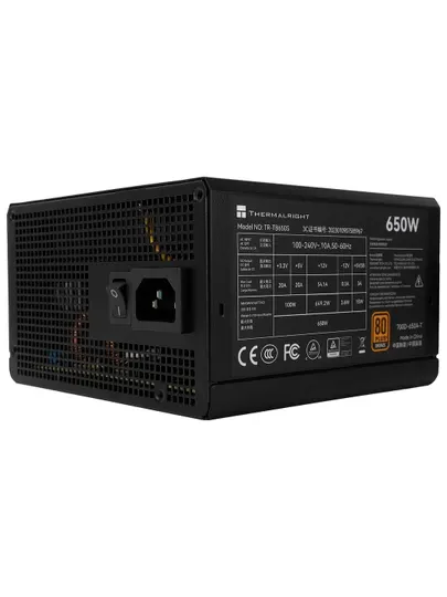 Блок питания Thermalright TR-Tb650s 650W, 80 PLUS бронза, ATX, 120 мм вентилятор