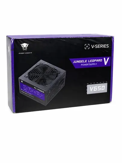 Блок питания Jungle Leopard V650 650W, 120 мм вентилятор, ATX