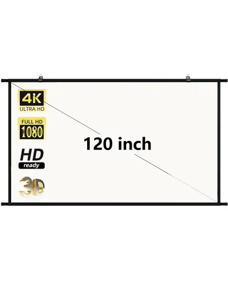 VEIDADZ 120" Кремовый экран для проектора, настенный ALR