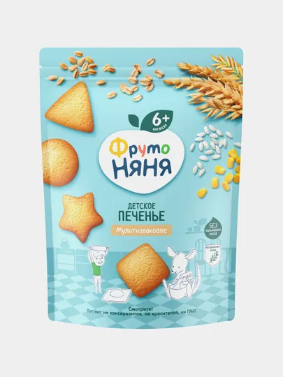 Печенье детское FrutoNyana мультизлаковое 120 г растворимое