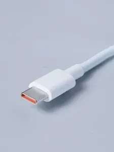 Быстрая зарядка для Xiaomi с кабелем Type-C, блок USB, 120 Вт, бежевый, желтый