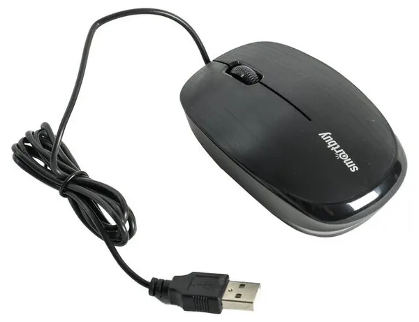 SmartBuy Мышь ONE 214-K, проводная, оптическая, 1200 dpi, USB, чёрная