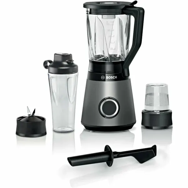 Блендер Bosch MMB6177S, 1200Вт, стационарный, стеклянный кувшин, серебристый