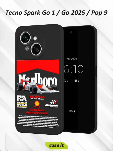 Case it Чехол на Tecno Spark Go 1 Go 2025 Pop 9 принт McLaren MP4 4