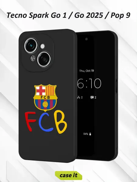 Case it Чехол на Tecno Spark Go 1 Go 2025 Pop 9 аббревиатура FCB