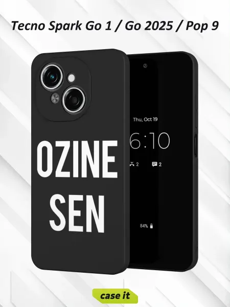Case it Чехол на Tecno Spark Go 1 Go 2025 Pop 9с принтом Ozine Sen