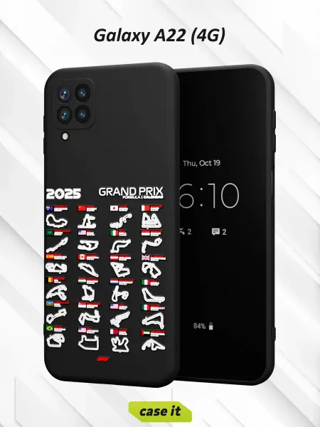 Case it Чехол на Samsung A22 4G с принтом Формула 1