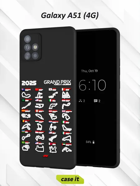 Case it Чехол на Samsung А51 4G с принтом Формула 1