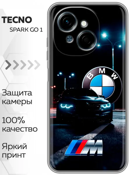 Marketclub Чехол на Tecno Spark Go 1 БМВ BMW (мужской)