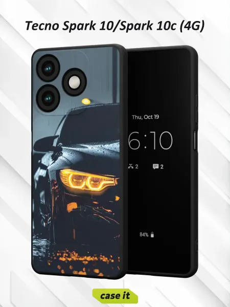 Case it Чехол на Tecno Spark 10 Spark 10c 4G с принтом часть BMW M4