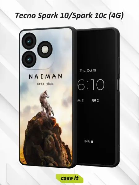 Case it Чехол на Tecno Spark 10 Spark 10c 4Gс принтом NAIMAN