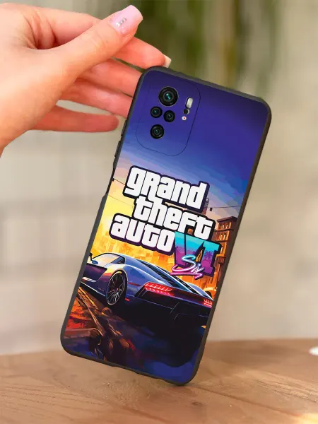 PBl store Чехол на Redmi Note 10 Note 10S Poco M5S с принтом GTA 6