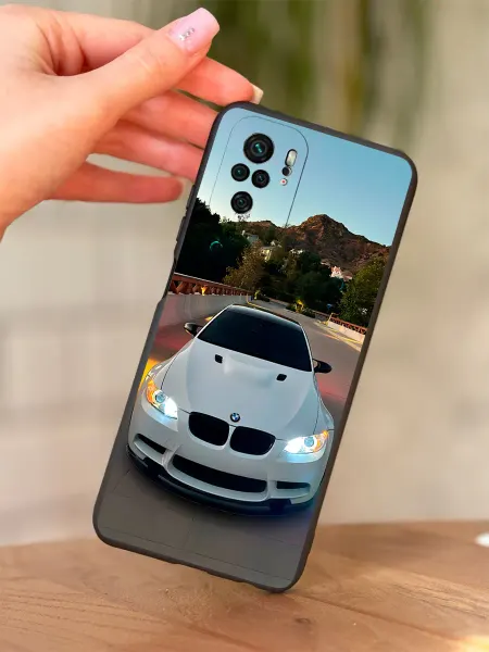 PBl store Чехол на Redmi Note 10 Note 10S Poco M5S принт Белый BMW
