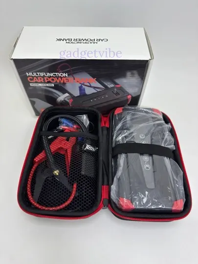 Пусковое и зарядное устройство с компрессором, для автомобиля, 12000mAh, Powerbank cтартер