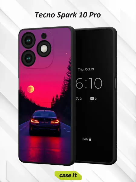 Case it Чехол на Tecno Spark 10 Proс принтом BMW F90