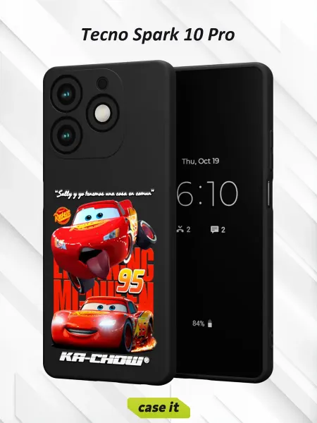 Case it Чехол на Tecno Spark 10 Proс принтом The red car