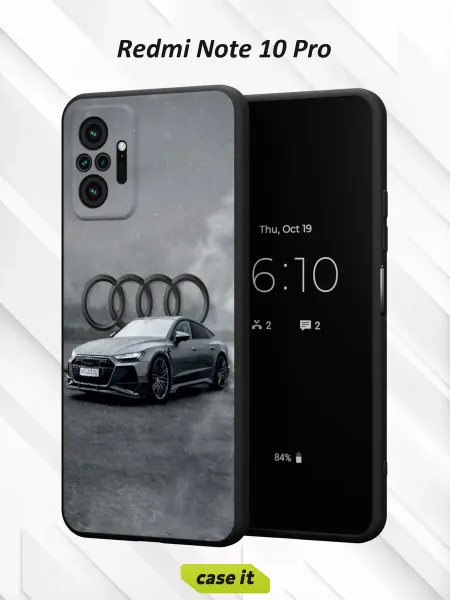 Case it Чехол на Redmi Note 10 Proс принтом Ауди