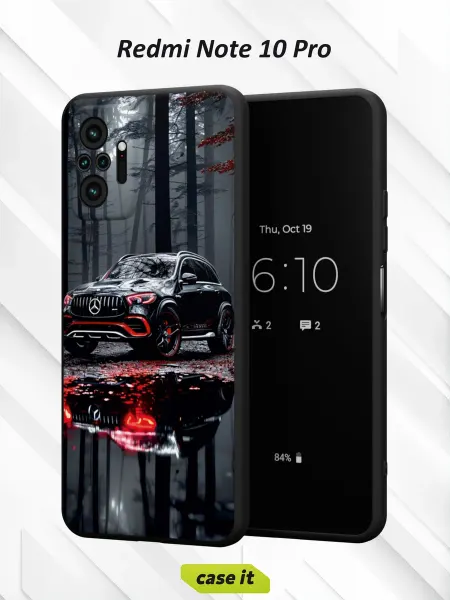 Case it Чехол на Redmi Note 10 Proс принтом Мерседес