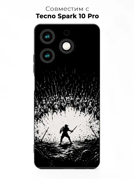 Vip Case Чехол на Tecno Spark 10 Pro Розовый бант