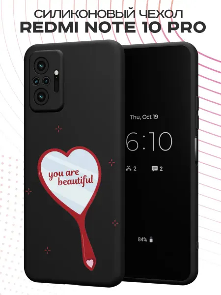 FACTORIA Чехол на Redmi Note 10 Pro с принтом Надпись