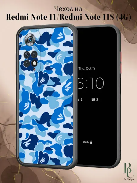 Be Unique Чехол бампер на Redmi Note 11 11S 4G Bape