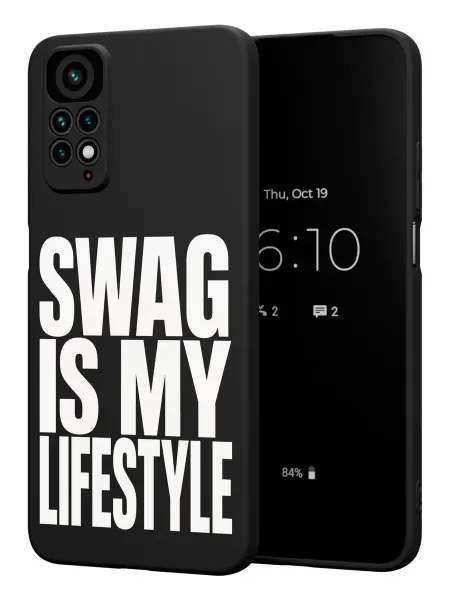 PBl store Чехол на Xiaomi Redmi Note 11 11S 4G с принтом Swag my life
