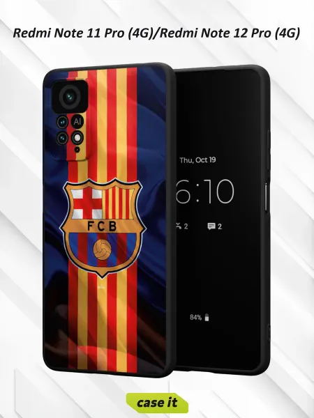 Case it Чехол на Redmi Note 11 Pro 4G Note 12 Pro 4G принт Barcelona
