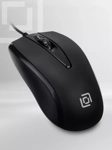 OKLICK Мышь Оклик 325M черный оптич. 1200dpi USB для ноутбука