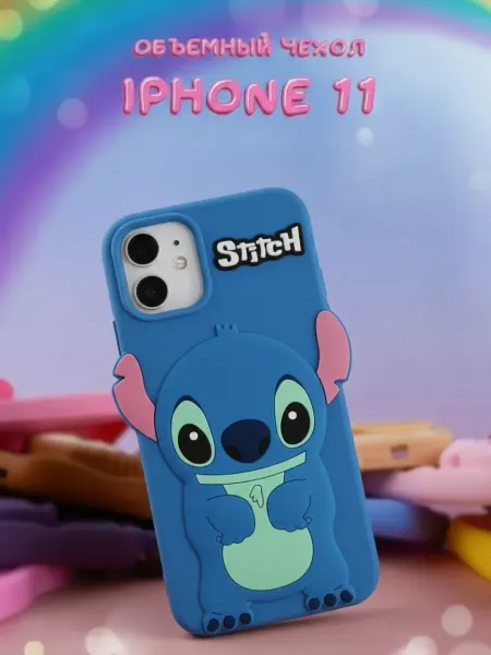 Apple Чехол на Iphone 11 детский Стич