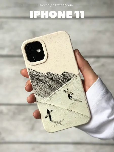 Bais_store Чехол на iPhone 11 Снежные горы