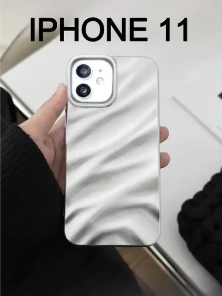CASE HOUSE Чехол iphone 11 с принтом эффект металлик силиконовый