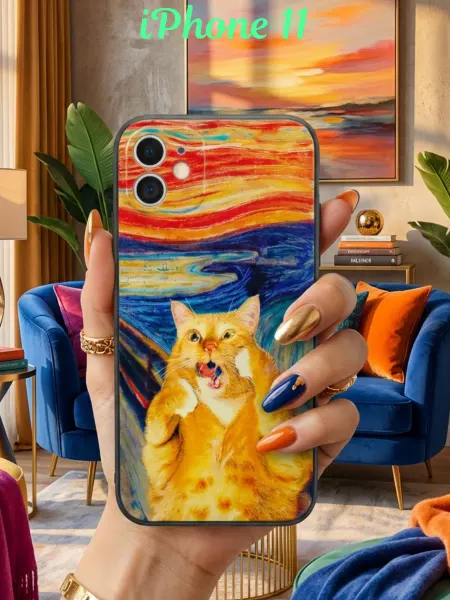 FuturaCase Чехол на iPhone 11 с кричащим котиком