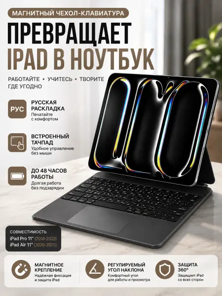 Клавиатура Magic Keyboard для iPad 11(M2)