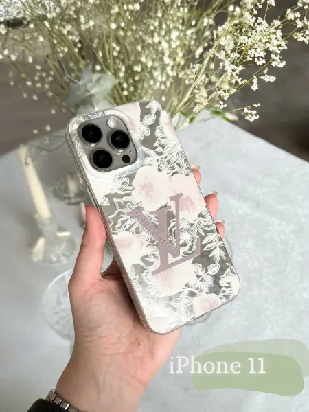 IPAK Чехол iPhone 11 с принтом LV защитный силиконовый луи