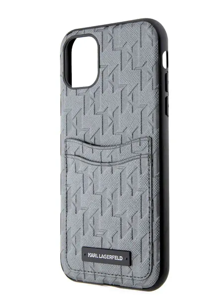 Karl Lagerfeld Чехол на iPhone 11 экокожа с картхолдером PU leather
