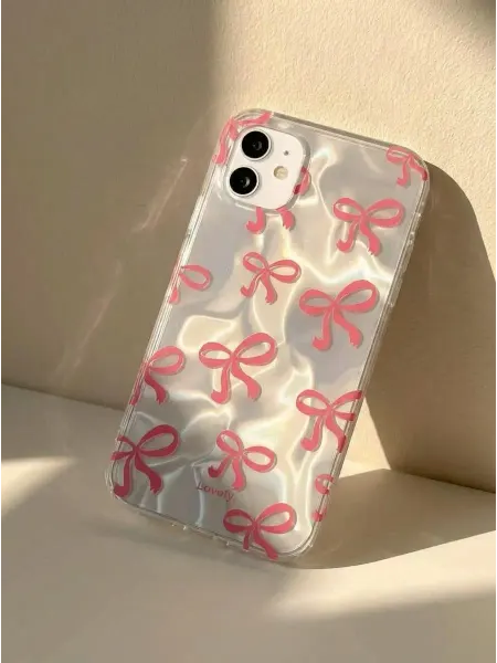 PurpleCloud Чехол на iPhone 11 айфон 11 с принтом бантики