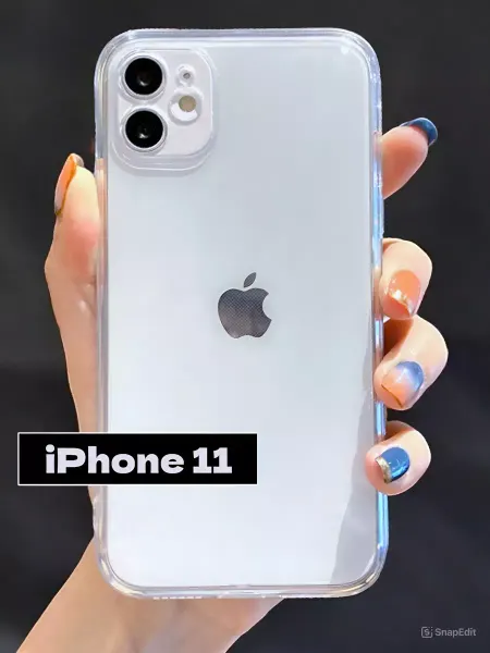 IPhone чехлы чехол на iphone 11 прозрачный силиконовый квадратные грани