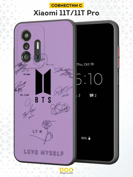 DesignOnCase Чехол Бампер на Xiaomi Mi 11t с принтом BTS Army