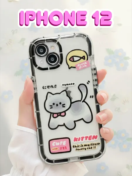 Kittywow Чехол на IPhone 12 с милым котиком
